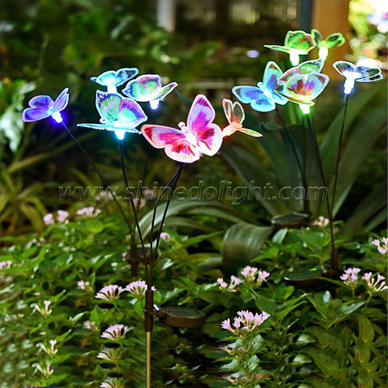 Solar butterfly Swing Decorative Light Waterproof LED Solar Landscape Light SD-SL1796