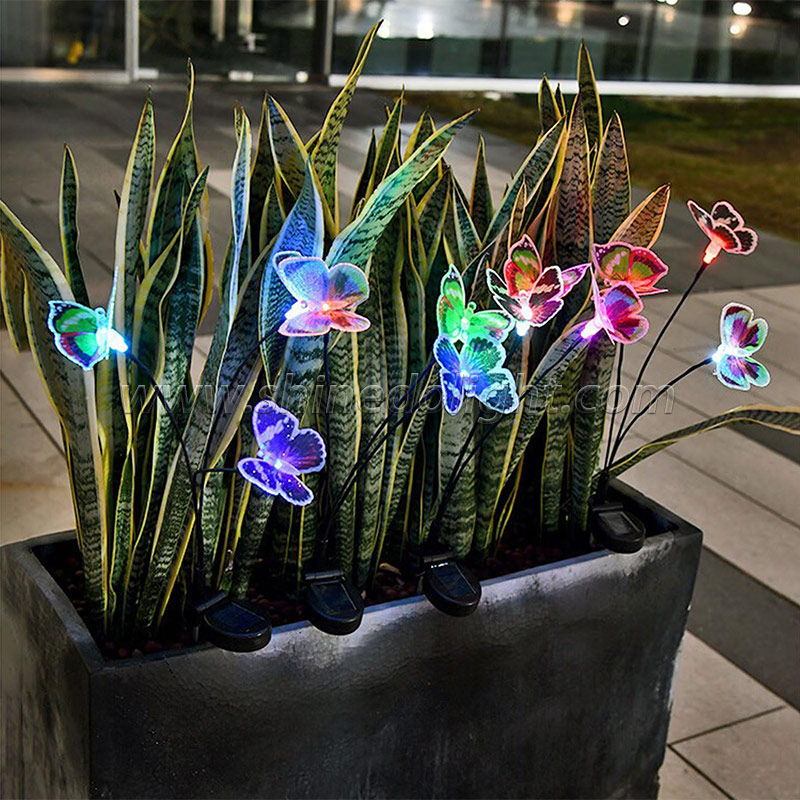 Solar butterfly Swing Decorative Light Waterproof LED Solar Landscape Light SD-SL1796