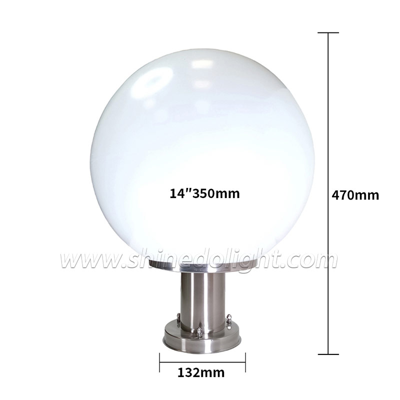 Outdoor Solar LED Garden Light Waterproof Round Villa Gate Post with IP65 Rating for Wall and Wall Mounting SD-SL1825