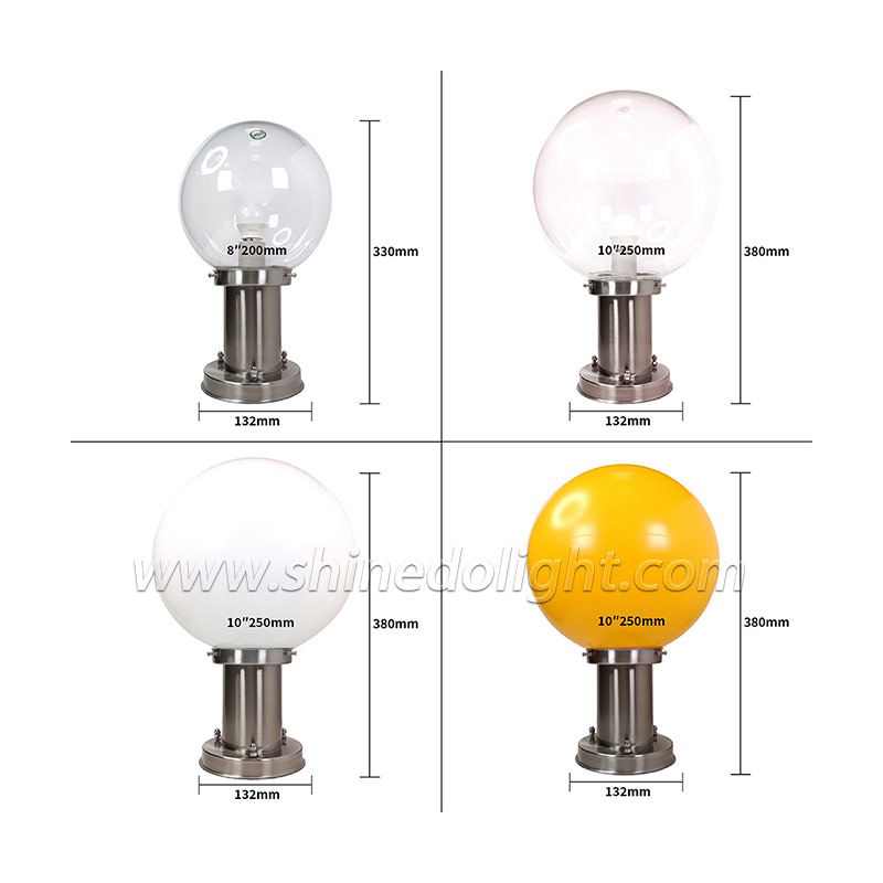Outdoor Solar LED Garden Light Waterproof Round Villa Gate Post with IP65 Rating for Wall and Wall Mounting SD-SL1825