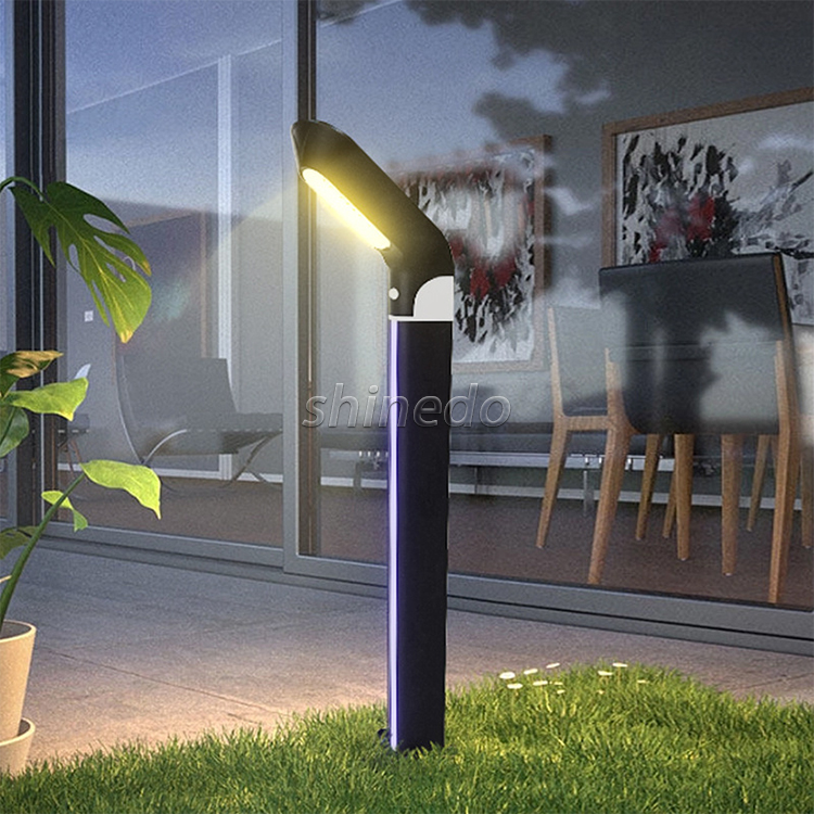 High Brightness Aluminum Led Solar Garden Lights Outdoor Street Landscape Light Decorative Garden Solar Led Lawn Bollard Lights SD-SL1831