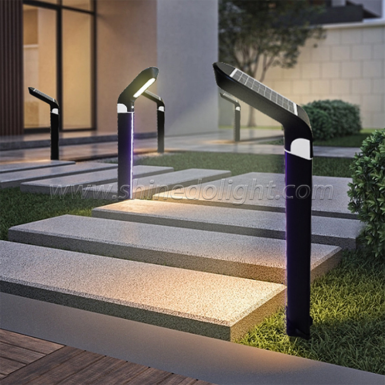 High Brightness Aluminum Led Solar Garden Lights Outdoor Street Landscape Light Decorative Garden Solar Led Lawn Bollard Lights SD-SL1831