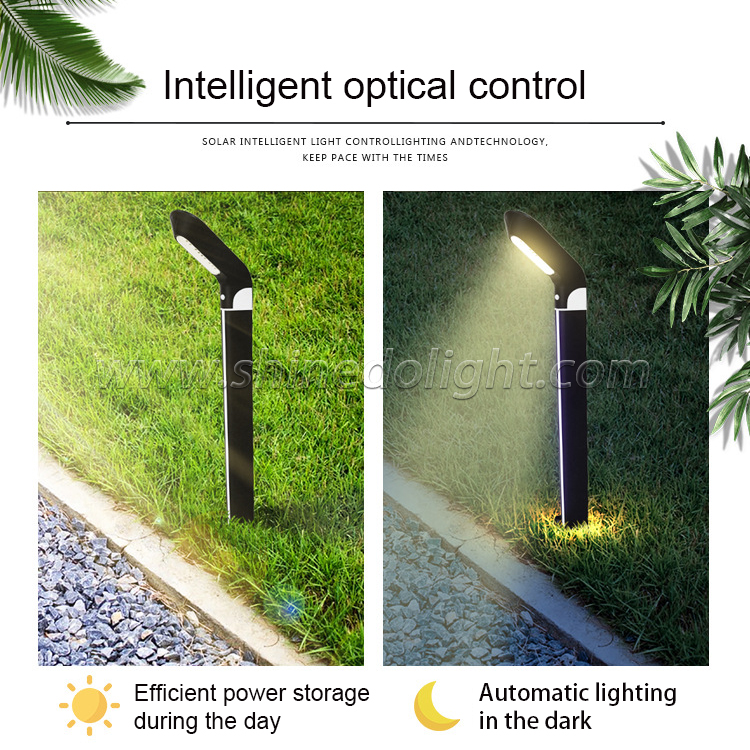 High Brightness Aluminum Led Solar Garden Lights Outdoor Street Landscape Light Decorative Garden Solar Led Lawn Bollard Lights SD-SL1831