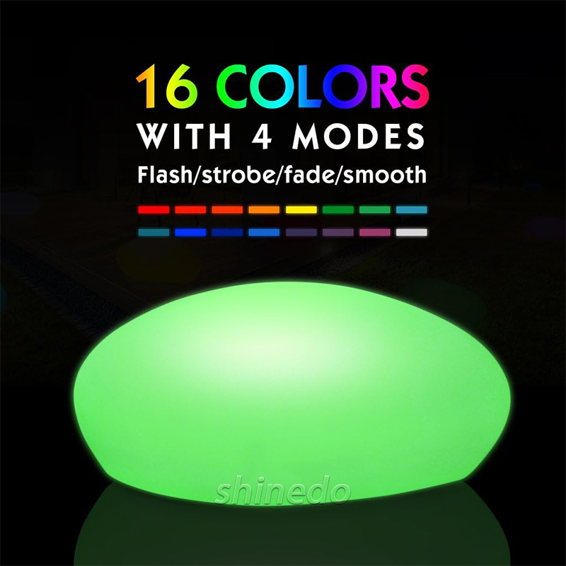 Yard Decorative Waterproof Pebble LED Solar Garden Ground Light Pathway Stone Shape Outdoor House and Garden Solar Lights SD-SL1892