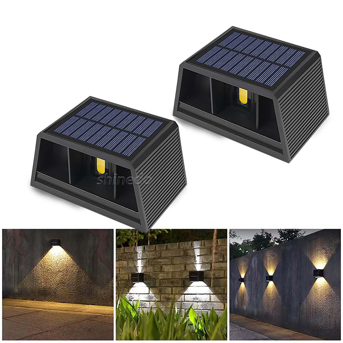 Led Solar Light Outdoor Wall Lamps Energy Garden Villa Landscape Adjustable Angle Wall Mounted up and Down Led Solar Wall Light SD-SL2069