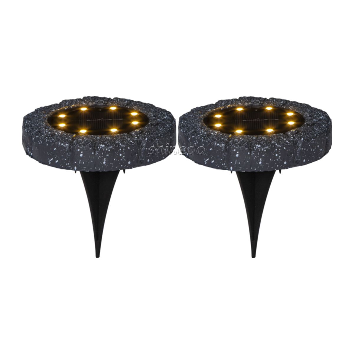 IP65 Solar Powered Disk Light 8 Led Outdoor Waterproof Solar Garden Lights for Lawn Patio Yard Walkway Led Solar Ground Light SD-SL2166