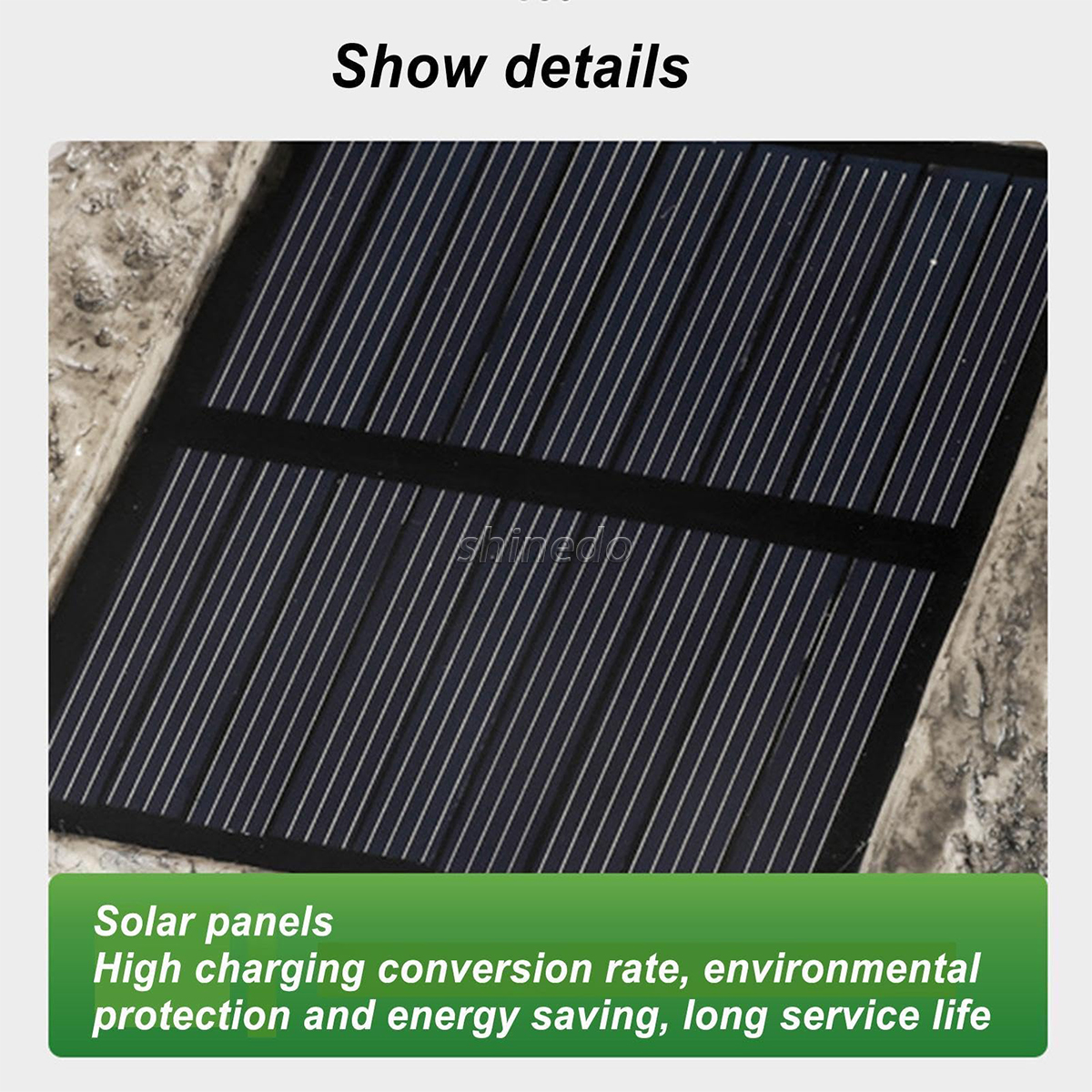 LED Spotlight Solar Powered Garden Light for Ground Walkway IP65 Waterproof Outdoor Lawn Rock Light Stylish Yard Decor Stone SD-SL2132