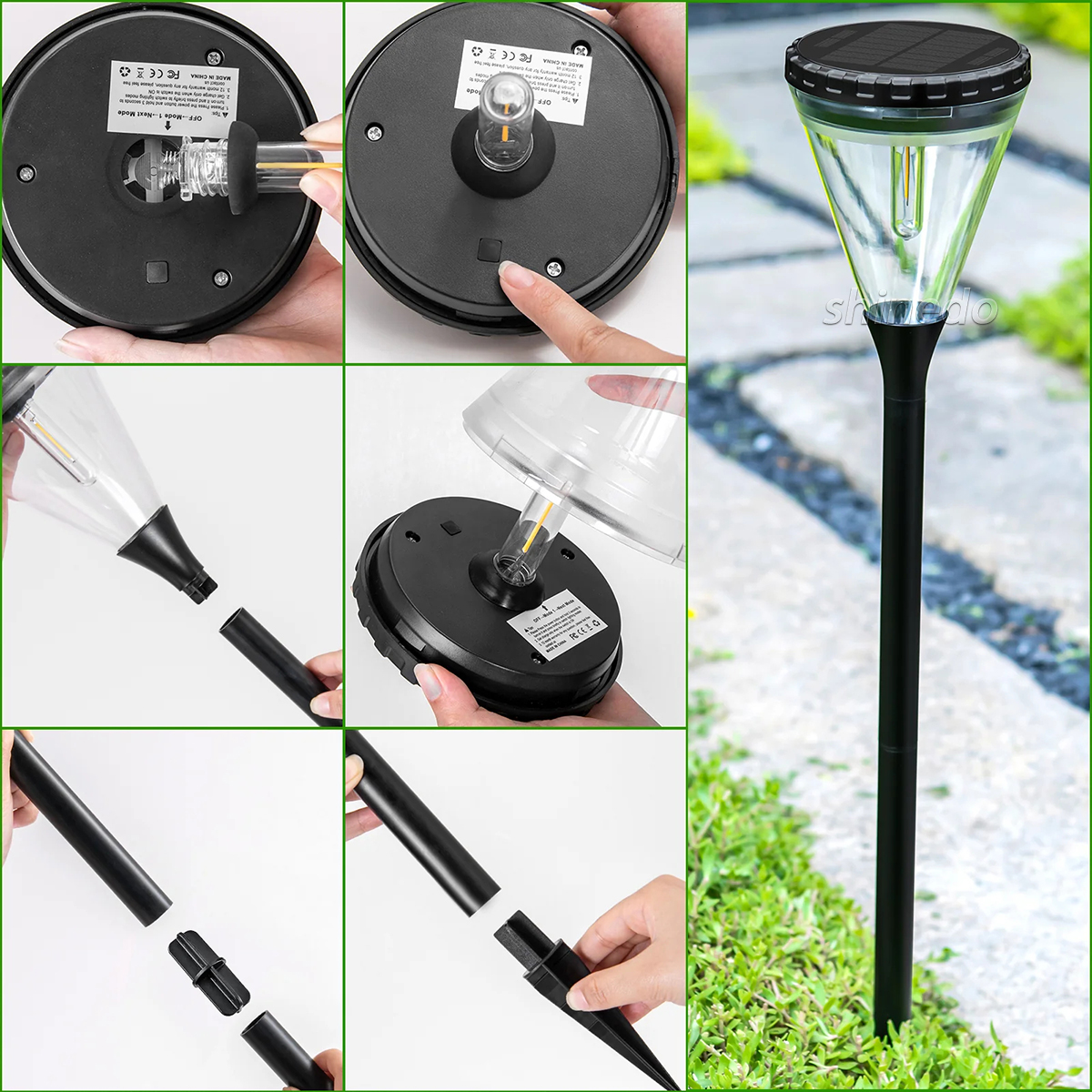 Solar Spotlight Light Outdoor Waterproof Led Solar Garden Lamp Pathway Lawn Landscape Lighting Solar Panel Garden Light With Ce SD-SL2159