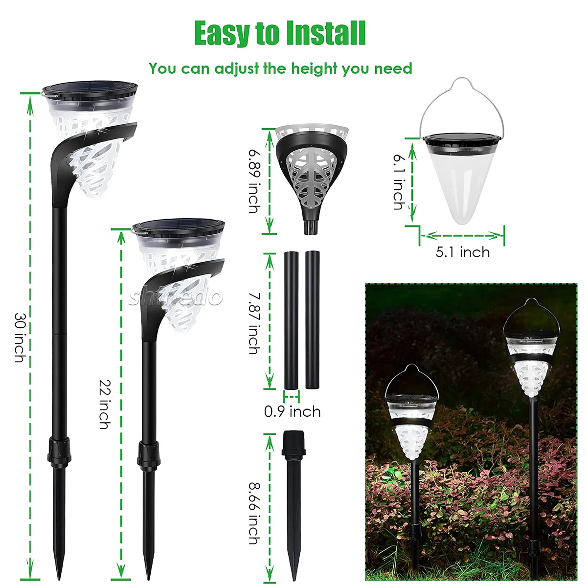 ROHS Certified Waterproof IP65 Led Outdoor Solar Lamp Lighting Decoration Landscape Lights Solar Channel Lawn Garden Light SD-SL2161