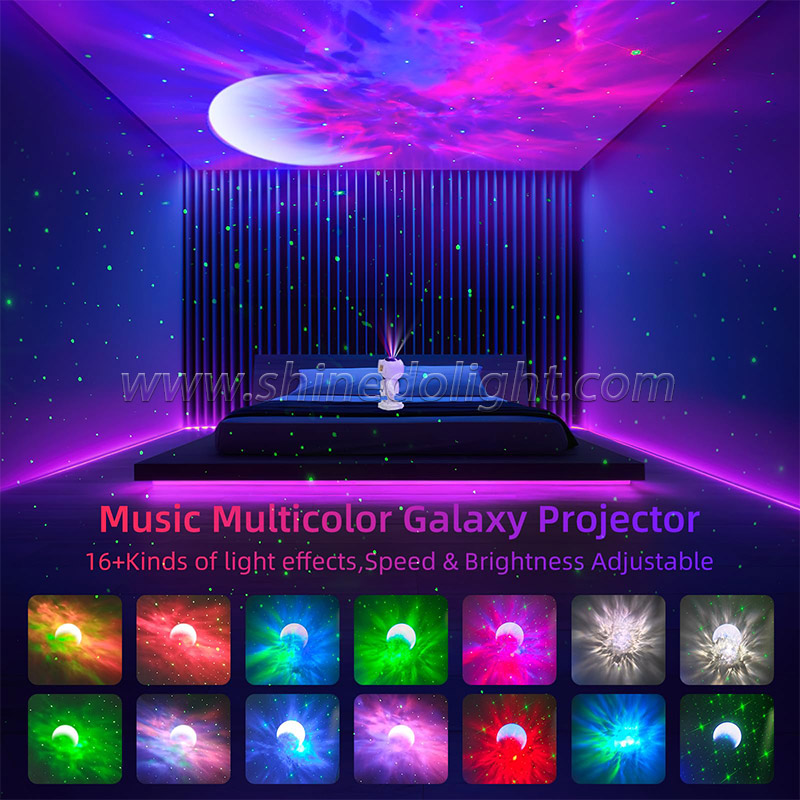 Astronaut Galaxy Star Projector – Starry Sky Night Light with Nebula Timer & Remote for Bedroom Home Decor Gift