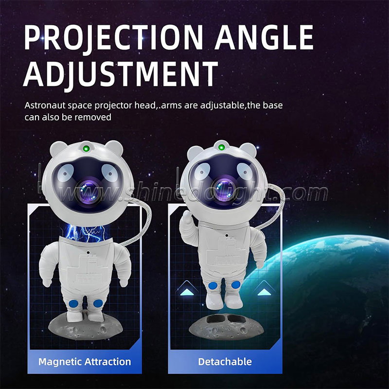  Astronaut Aurora Light – Full of Romantic Atmosphere Starry Nebula Light, Astronaut Starry Projection Night Light for Bedroom Living Room Decor Gift