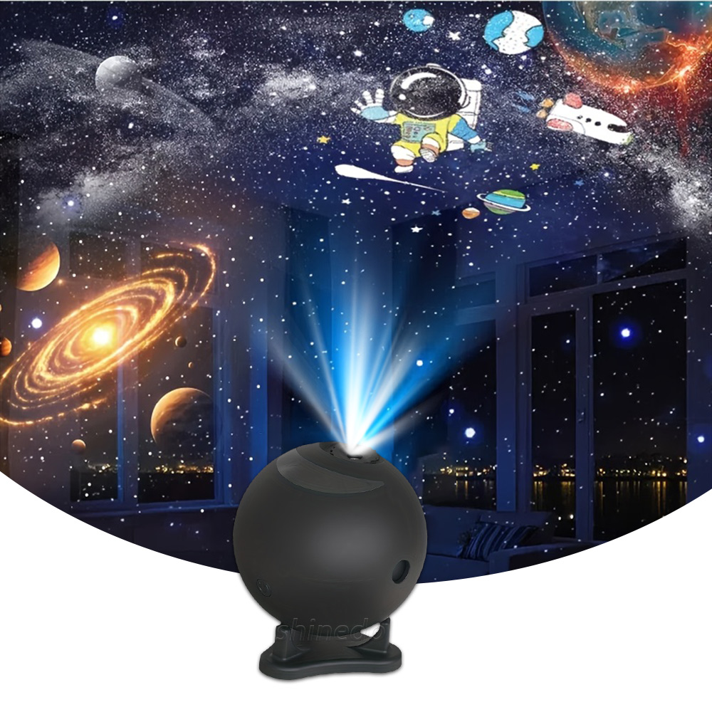 USB Star Projector – Multiple Patterns HD Planetarium Galaxy Ceiling Light with Adjustable Brightness for Bedroom Decor