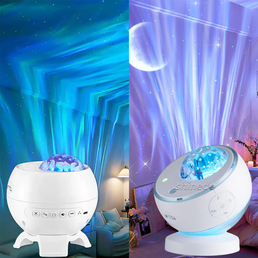 USB Starry Night Light Projector – Northern Lights Galaxy Speaker Lamp with Remote & Timer for Kids Gift Room Decor